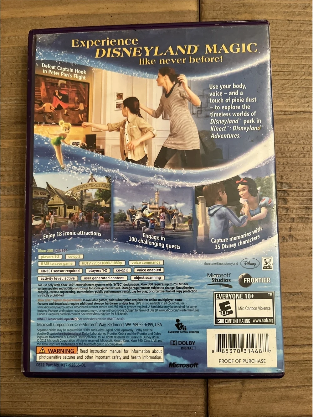 Kinect Disneyland Adventures (Microsoft Xbox 360, 2011)